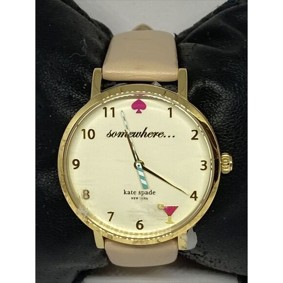 Kate Spade New York 0484 Women\'s Beige Leather Analog Quartz Genuine Watch MP617 main image 10